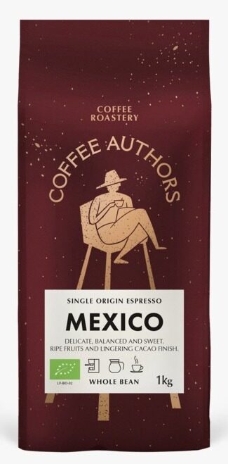 Kalve Coffee Authors - Mexico Organic kafijas pupiņas 1kg